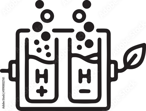 Lab reactor system, line with bubbles, valves tubing for chemistry or biotech