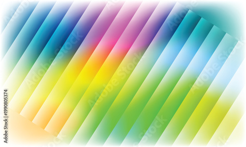 Colorful Diagonal Gradient Stripes Background
