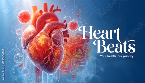 Heart Beat Medical Background Service Heal ECG Pulse Line Healthcare Concept