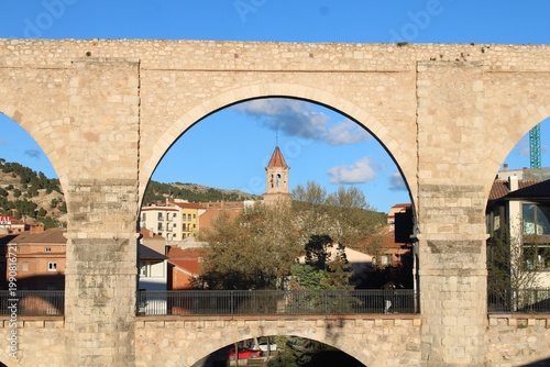 Acueducto de los Arcos, Teruel, Aragon, Spain.