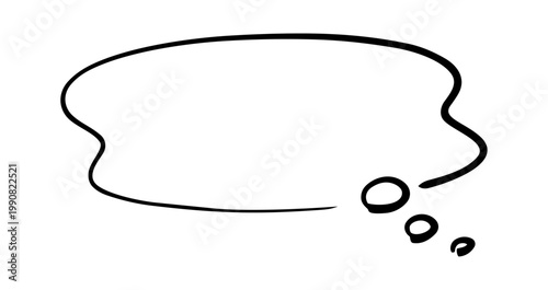 もやもやとした不安や不満の考える吹き出し