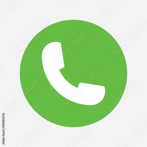 Accept Call Icon – Green Phone Answer Button Vector