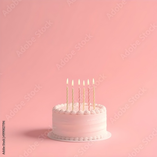 birthday cake with candles