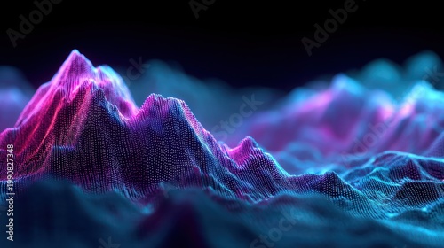 Abstract mountain range illustration