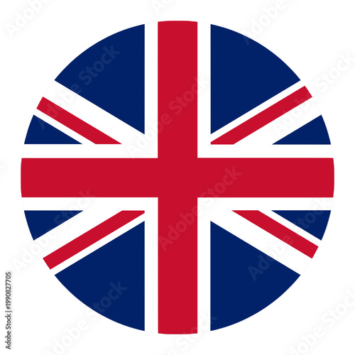 Photos UK United Kingdom Flag in Circle Shape