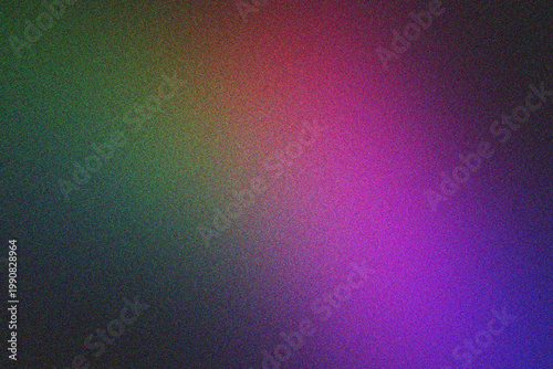 Green and purple abstract gradient with grainy texture.