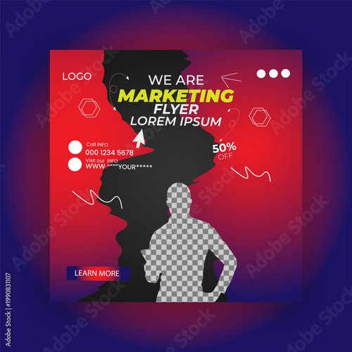 Creative Business Promotion Banner with 50% Discount Offer