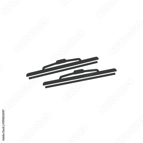 Windshield Wiper Icon – Minimalist Symbol of Automotive Safety