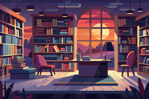library room with books