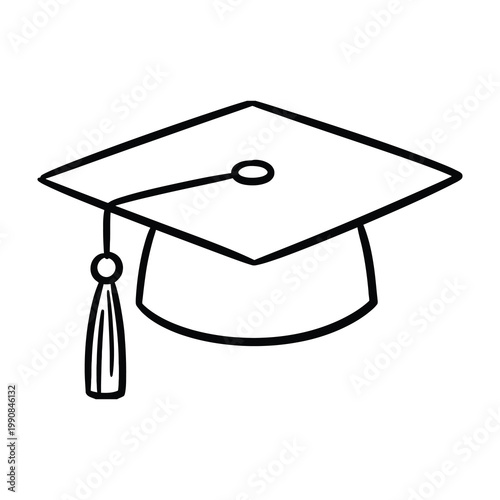 Graduation cap icon symbol education