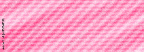 Pink background texture denim with a soft gradient effect is detailed with subtle light washing effects