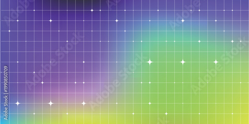 Vibrant rainbow colored background with sparkles.