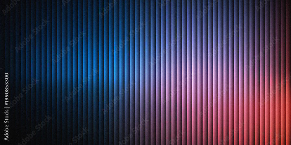 Obraz premium Abstract digital pattern with blue and purple vertical lines on dark background