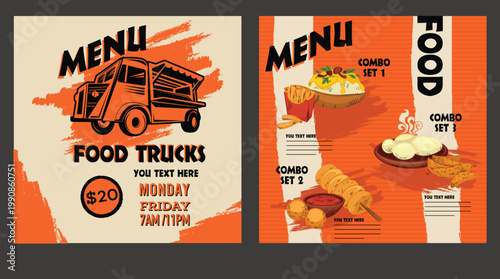 retro poster with a pizza