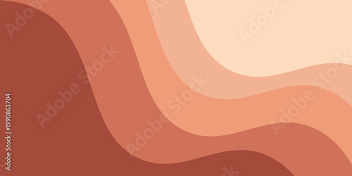 Warm shades of soft waves on a wave background for modern design. eps10 vector
