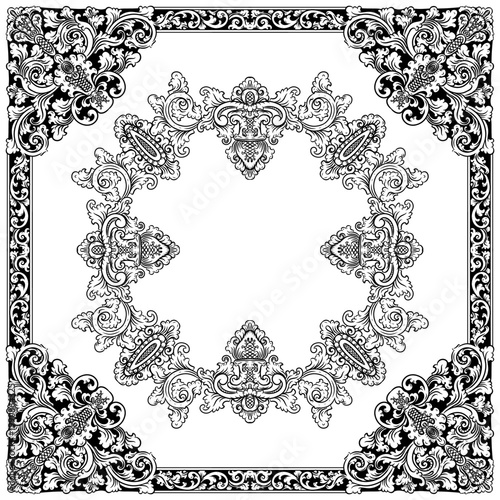 Retro Wedding Invitation Decorative Frame