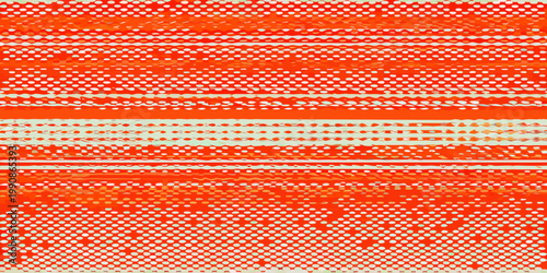 Abstract orange and white woven texture resembling textile art