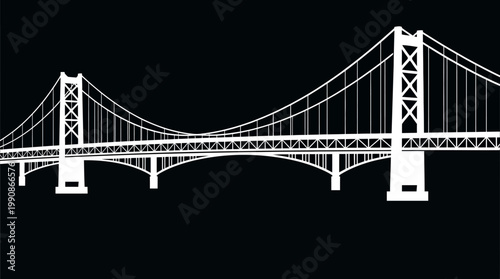 Pedro Tavi (18) stands under a large suspension bridge at night