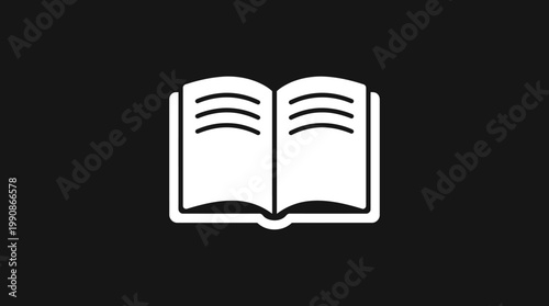 An open book illustration on a simple background for educational or cultural concepts