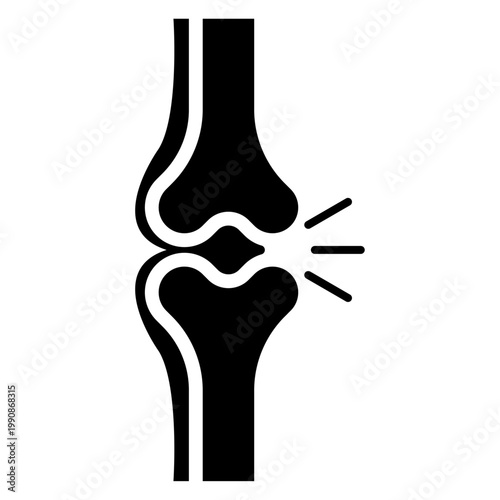 Joint Pain and Arthritis Medical Icon Vector Illustration