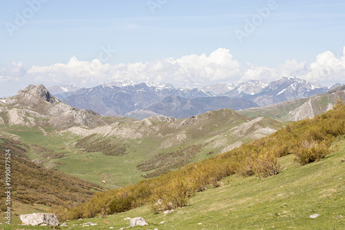 mountain landscape in the summer, ubiñas