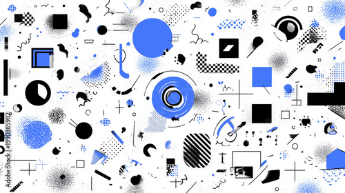 A chaotic abstract geometric shapes, ideal for modern website backgrounds, digital art projects, or contemporary graphic design.