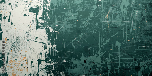 A weathered vintage backdrop featuring blue paint on an old cracked wood surface with a rough peeling grunge texture and rusty pattern.