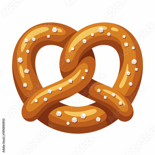 This image showcases a beautiful pretzel with salt, symbolizing warmth and comfort. It captures the joy of snacking and the charm of traditional baked goods in a delightful manner.