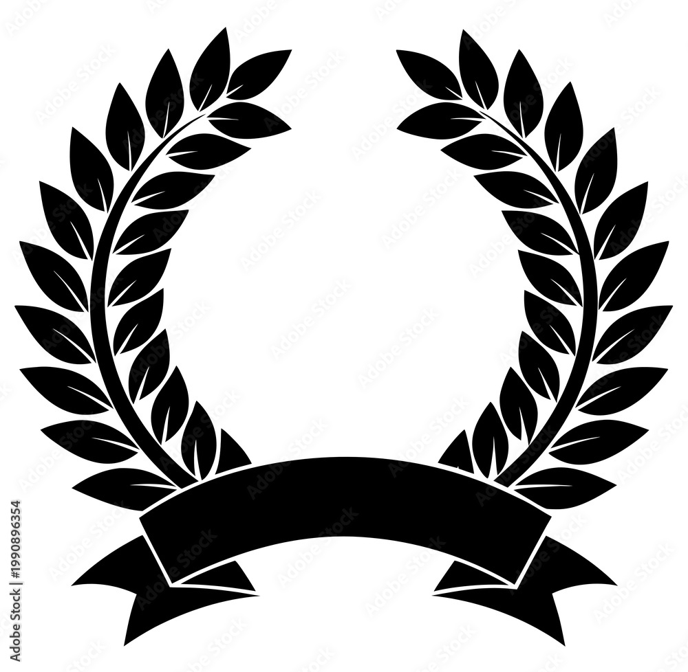 Obraz premium laurel wreath vector
