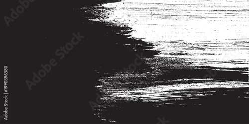 Vector brush stroke texture. Distressed uneven grunge background. Abstract vector illustration. Overlay over any design to create interesting effect and depth. Black isolated on white. EPS10