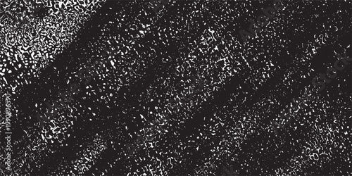 Snow, stars, twinkling lights, rain drops on black background. Abstract vector noise. Small particles of debris and dust. Distressed uneven grunge texture overlay.