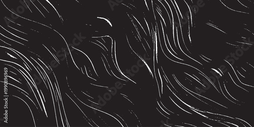Vector brush stroke texture. Distressed uneven grunge background. Abstract vector illustration. Overlay over any design to create interesting effect and depth. Black isolated on white. EPS10