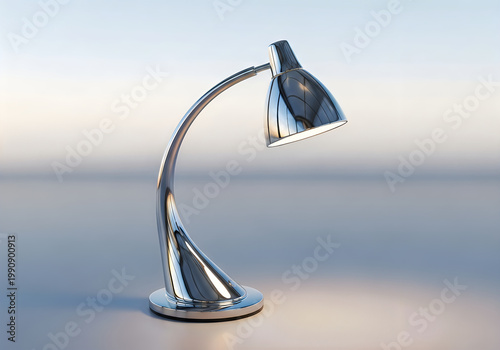 Modern desk lamp with adjustable arm and shade