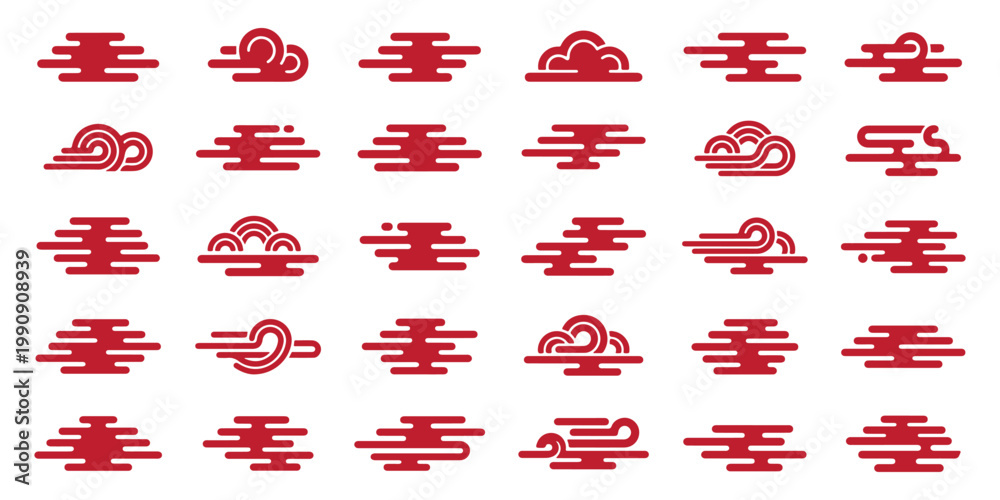 Φωτογραφία Clouds Chinese and japanese style collection