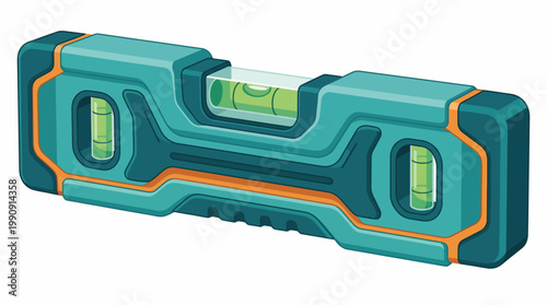 This sleek and modern level tool showcases a compact design and precision features, ideal for construction and home improvement with a stylish color palette.