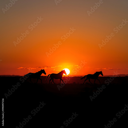camel at sunset