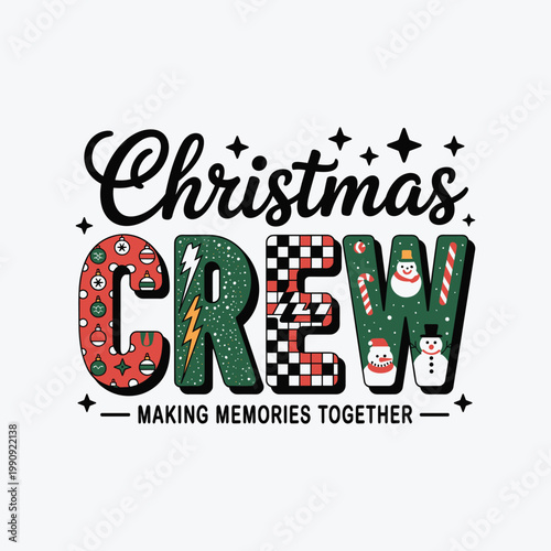 Christmas Crew Making memorise together PNG