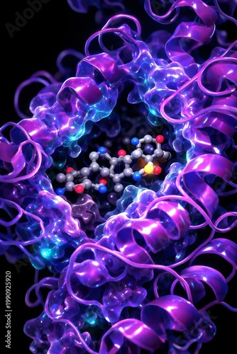 Biochemistry Molecular Protein Structure: Pharmacology Ligand Binding Receptor Biotechnology Genetics Science Chemistry Microbiology Therapeutic Drug Interaction Visualization