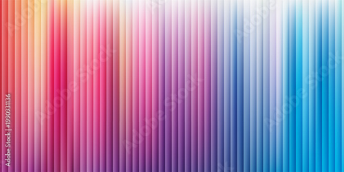 Trendy blue background of ribbed glass effect. Gradient banner with holographic texture. Vector illustration.