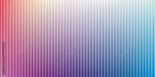 Trendy blue background of ribbed glass effect. Gradient banner with holographic texture. Vector illustration.