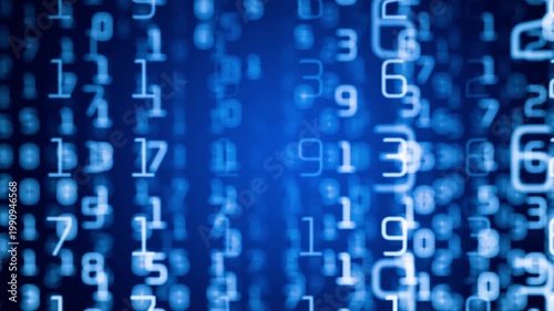 Digital backgrounds for design, screensavers. Animated numbers. Concept programming. Artificial intelligence algorithms. Complex programming algorithms. Vibe coding.