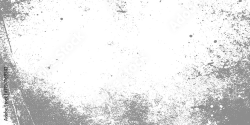 Distressed concrete surface texture with rough grey grunge markings on white background for urban industrial design projects and weathered overlay effects in professional digital photography editing