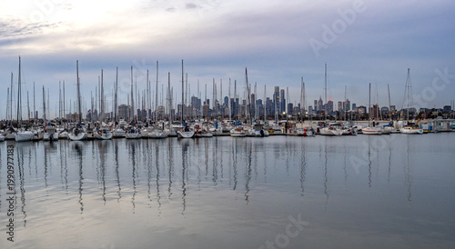 Skyline of Melbourne city, Australia