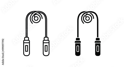 Hand grip strengthener icon for fitness equipment and workout training exercise routines