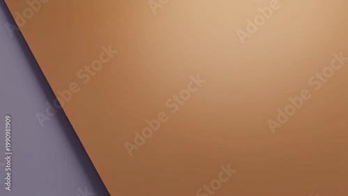Abstract image of a diagonal split between a muted purple and a warm ochre color