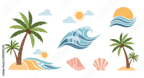 A vibrant illustration evokes feelings of relaxation and escape, perfect for travel brochures, website design, or social media content promoting a car