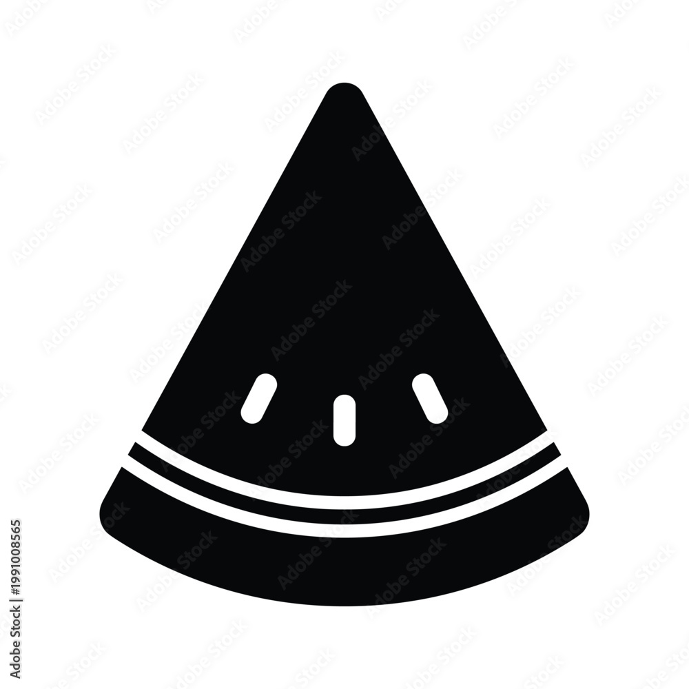 Fototapeta premium Watermelon Slice Summer Freshness Icon