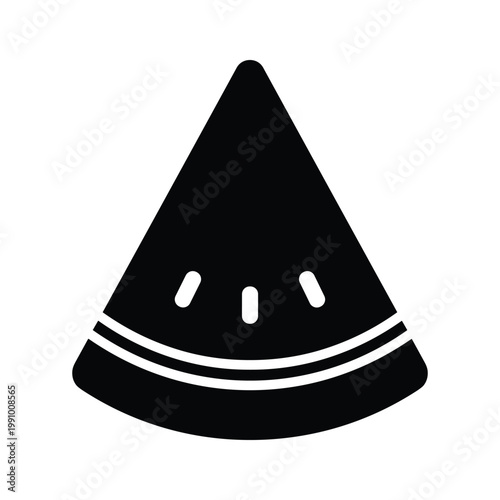 Watermelon Slice Summer Freshness Icon