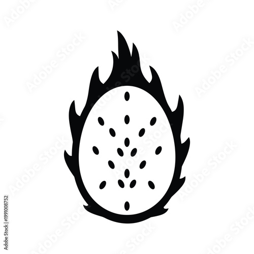 Dragon Fruit Slice Tropical Food Ingredient