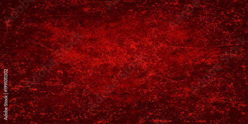 Abstract Dark Red Grunge Texture Background with Deep Crimson Tones, Distressed Scratches, Rough Painted Surface, and Vintage Worn Effects for Moody Artistic Backdrop Design.